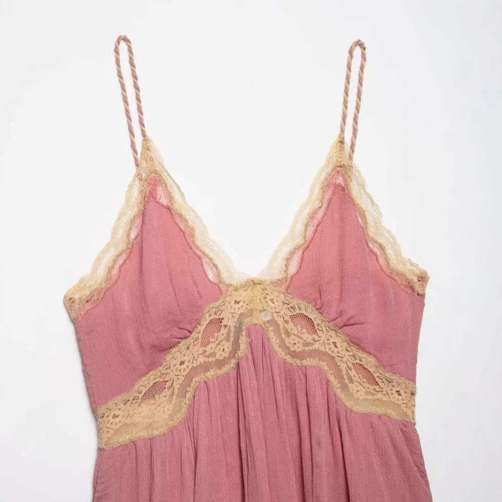 ZARA Summer Sexy Lace Patchwork Cami Top